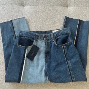 NWT RAG AND BONE MAGNOLIA DISTRESSED TWO TONED JEANS - SIZE 29